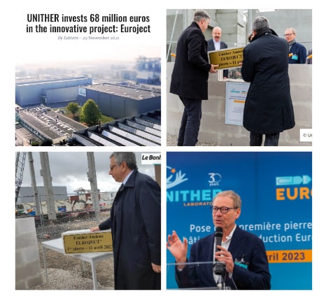 Lançamento da pedra fundamental do novo prédio do Laboratoire Unither Amiens